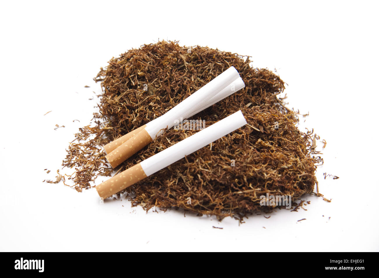 Cigarets and darning tobacco Stock Photo