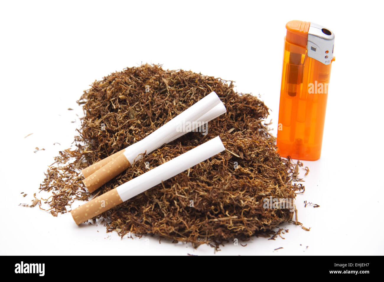 Cigarets and darning tobacco Stock Photo