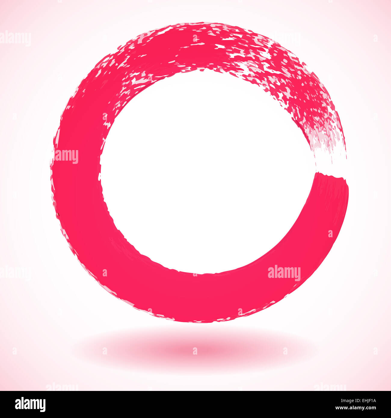 Pink paintbrush circle vector frame Stock Photo Alamy
