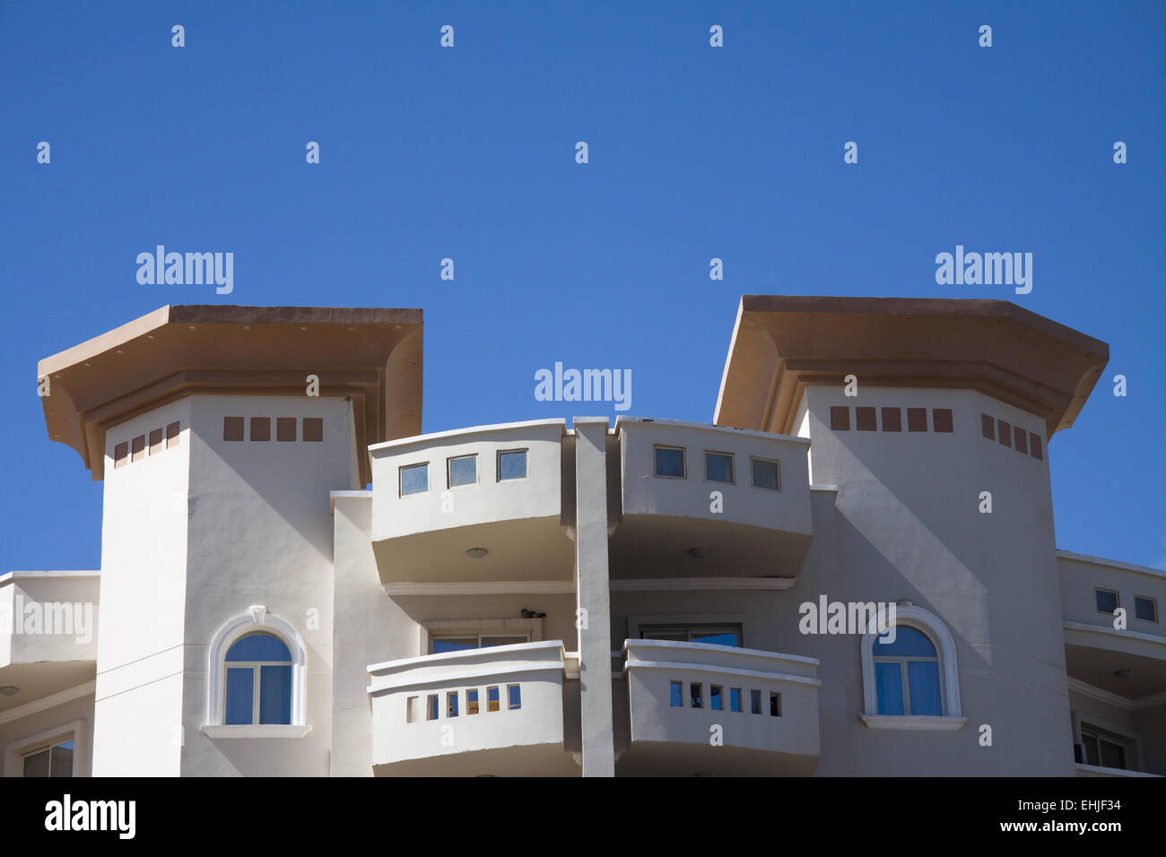Egyptian apartment house Stock Photo