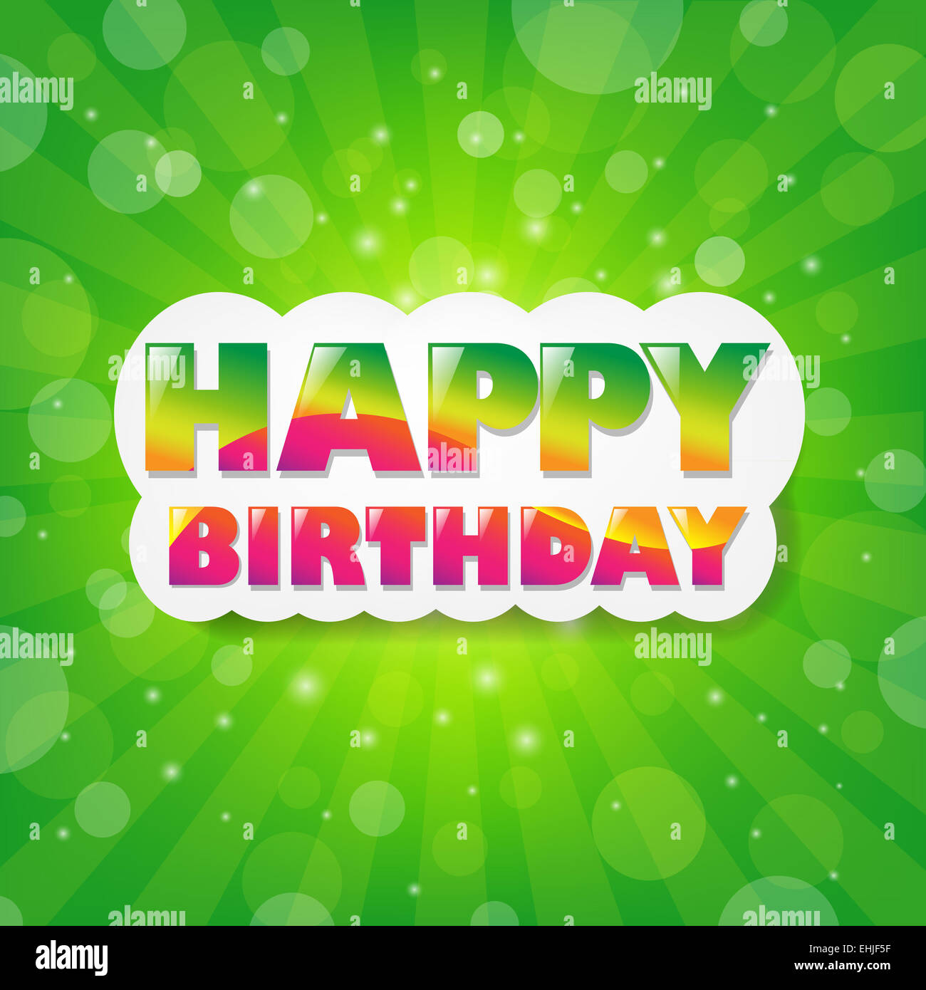 Birthday background green hi-res stock photography and images - Alamy