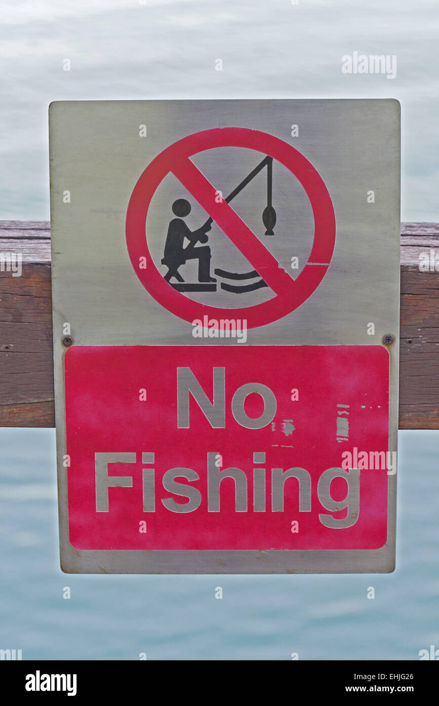 No Fishing Sign, Beware Vintage Looking Reproduction Sign, Lake