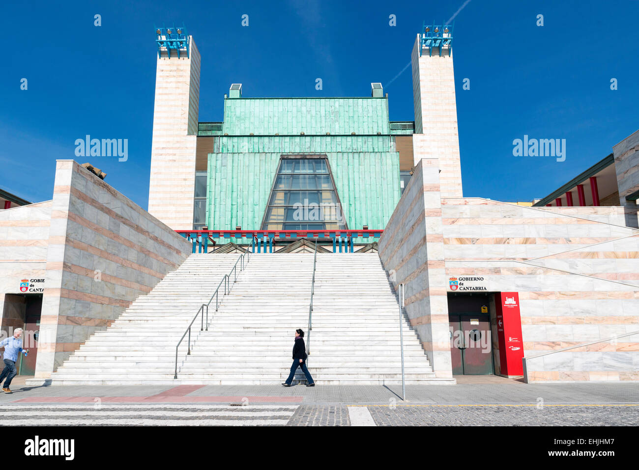 SANTANDER, SPAIN - MARCH 10, 2015: The new Festival palace in the city of Santander, Cantabria, Spain Stock Photo