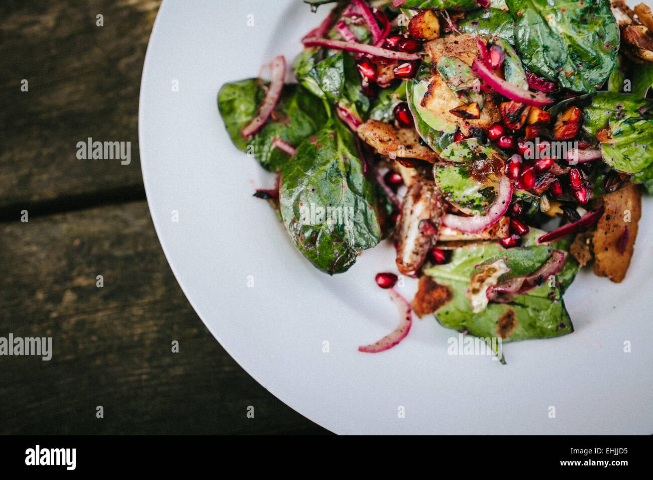 A nutritious fresh summer salad. Stock Photo