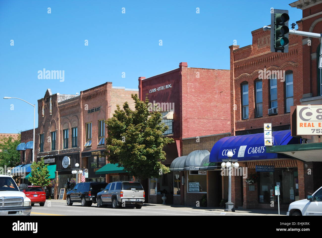 Downtown kalispell hires stock photography and images Alamy