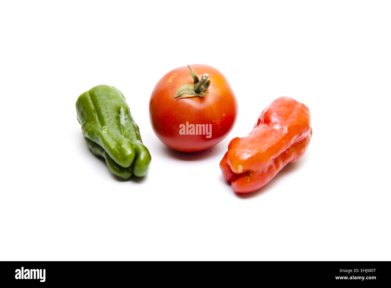 Tomato and paprikas Stock Photo