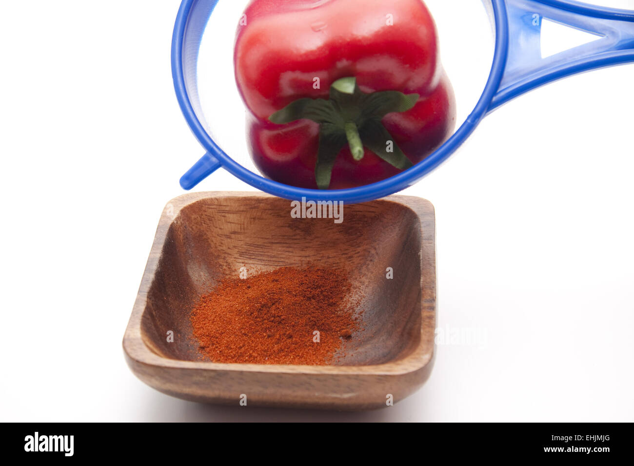 Paprika in the sieve Stock Photo