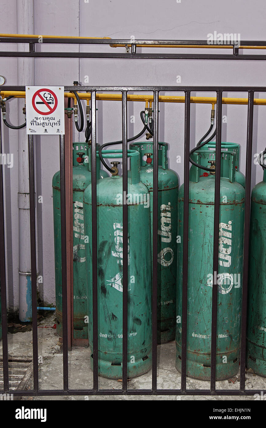 Gas cylinders Stock Photo