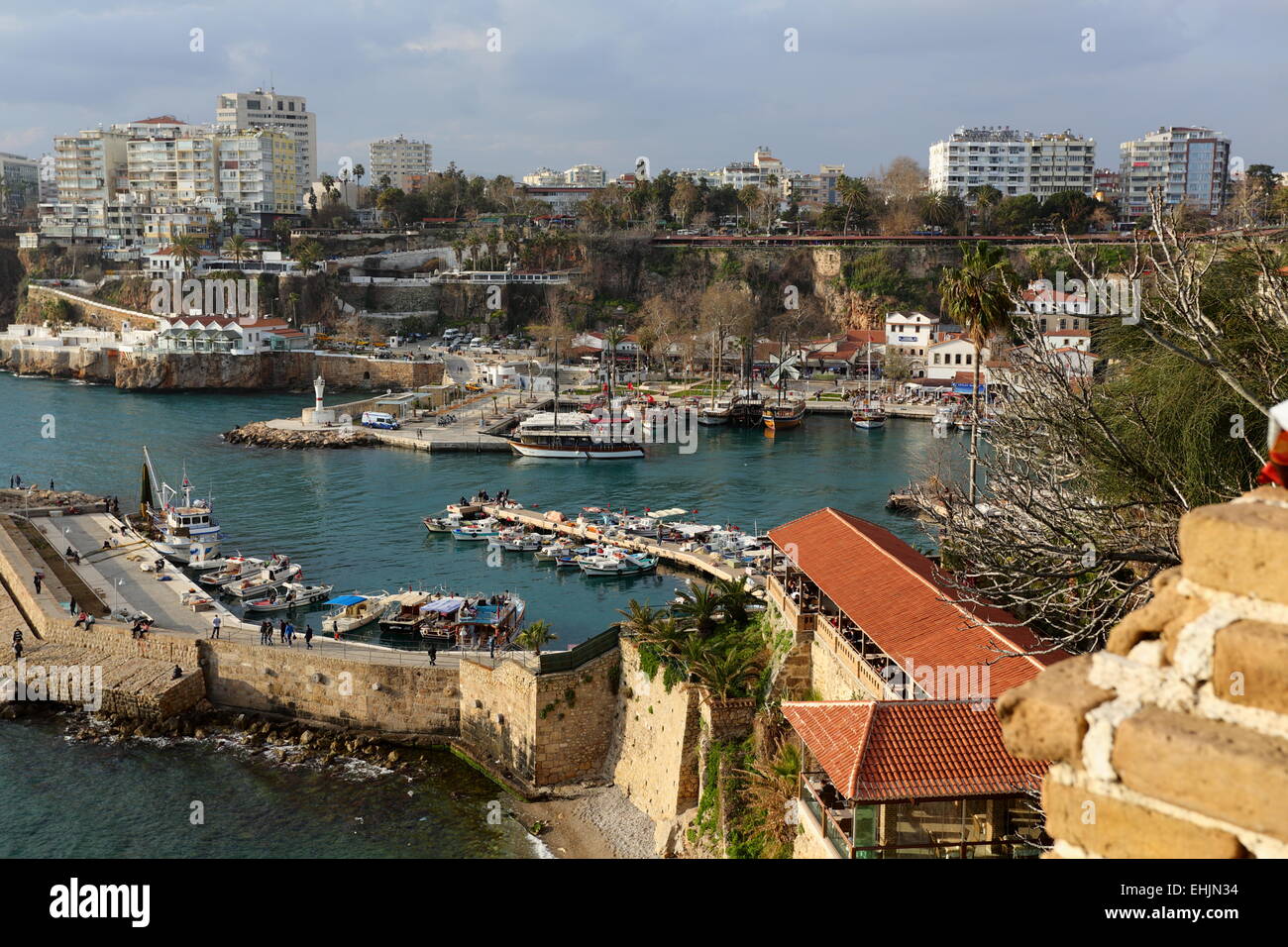 Harbors old Antalya. Stock Photo