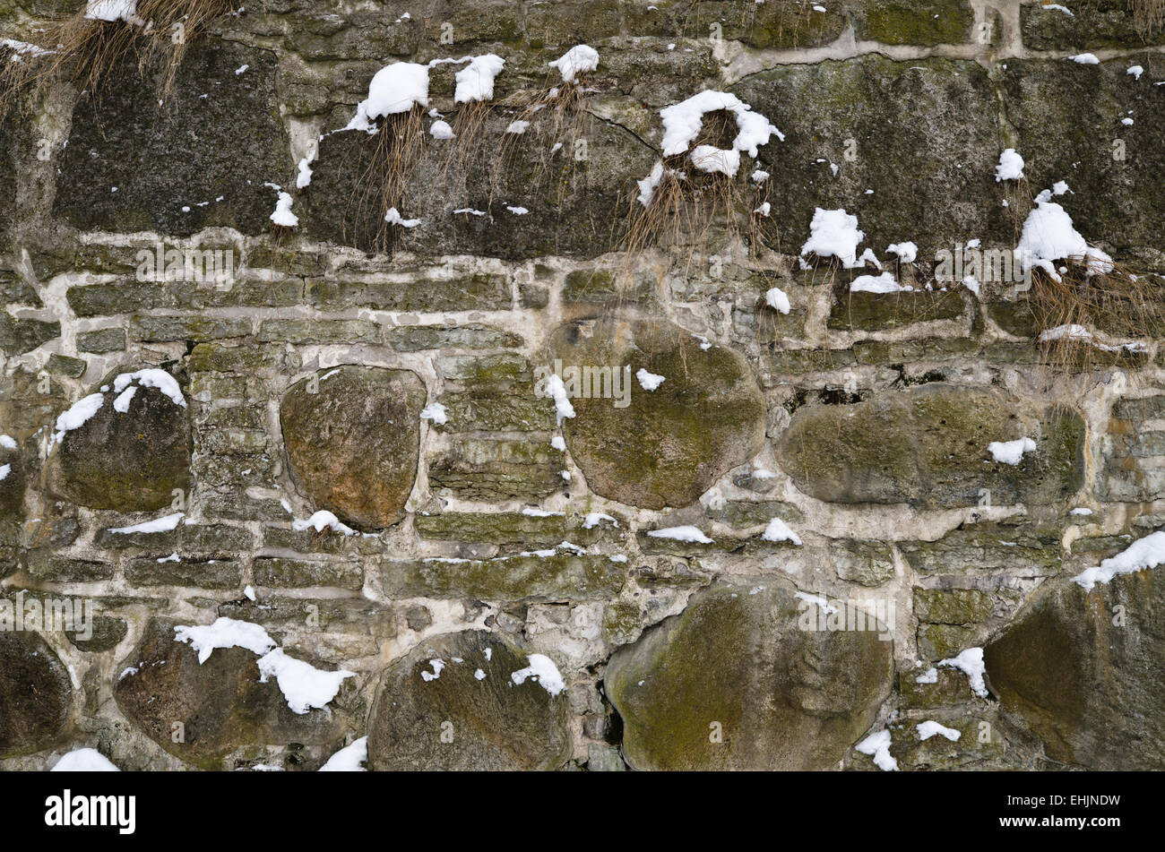 Structure of an old stone wall, close up Stock Photo - Alamy