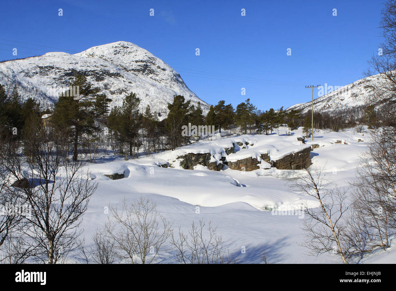 winter sports areas in Norway Stock Photo Alamy