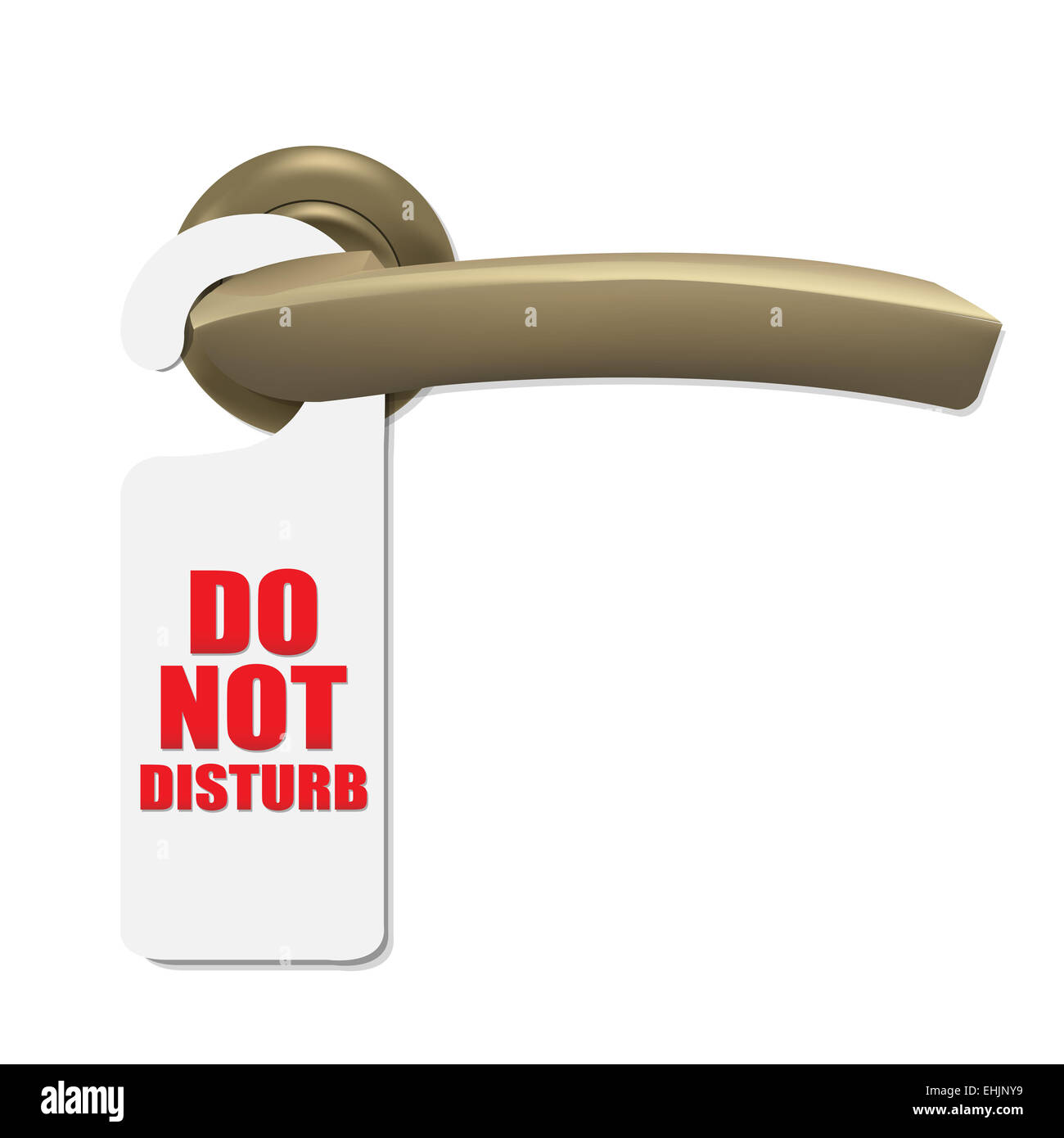Do Not Disturb Sign With Door Handle Stock Photo - Alamy