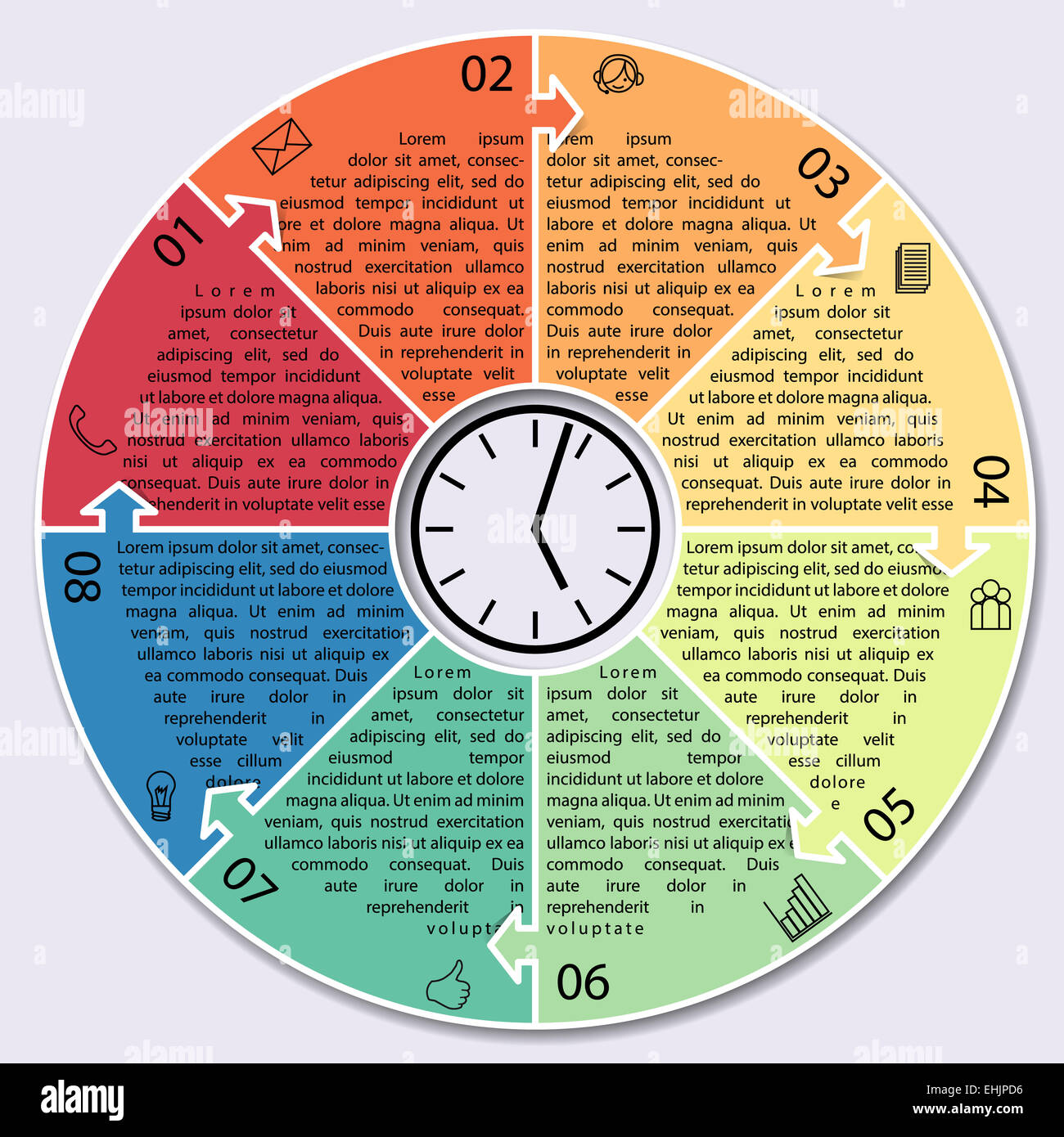 Business Infographic Circle Vector illustration Stock Photo - Alamy