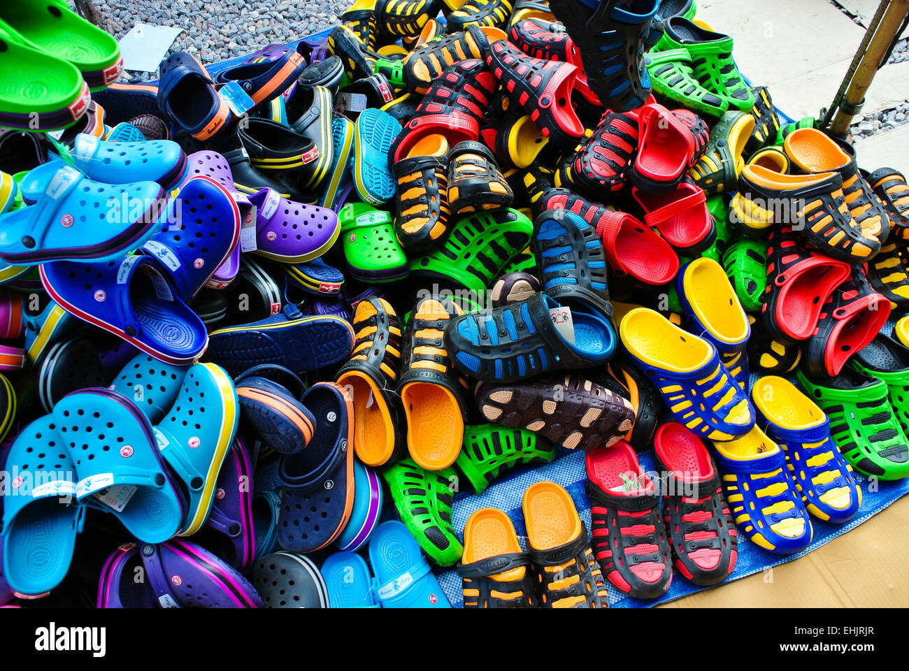 Croc sandals hi-res stock photography and images - Alamy