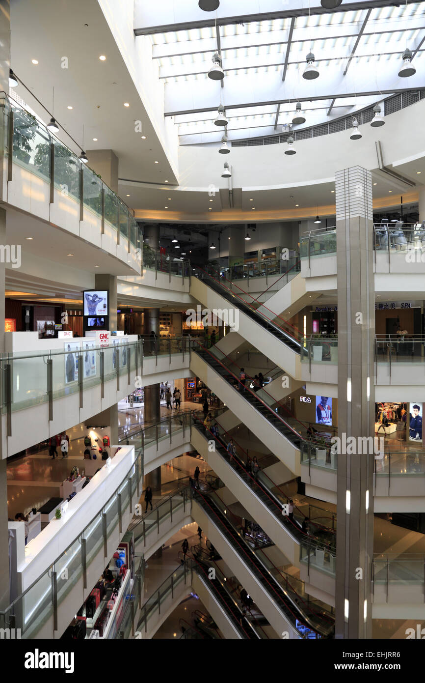 Interior View Of Raffles City Shopping Mall Shanghai China Stock Photo Alamy