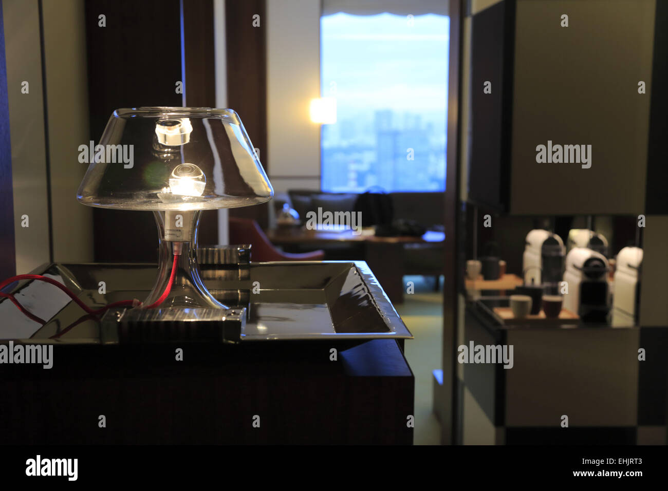 Lamp in guest room of Andaz Tokyo Toranomon Hills Hotel, Tokyo, Japan Stock  Photo - Alamy