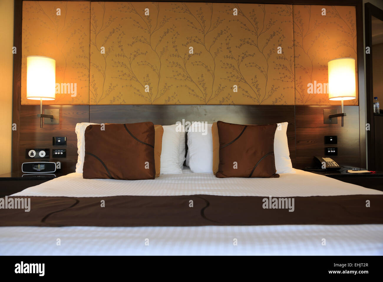 The guest room of Shangri-La Hotel Sydney, Sydney Australia Stock Photo