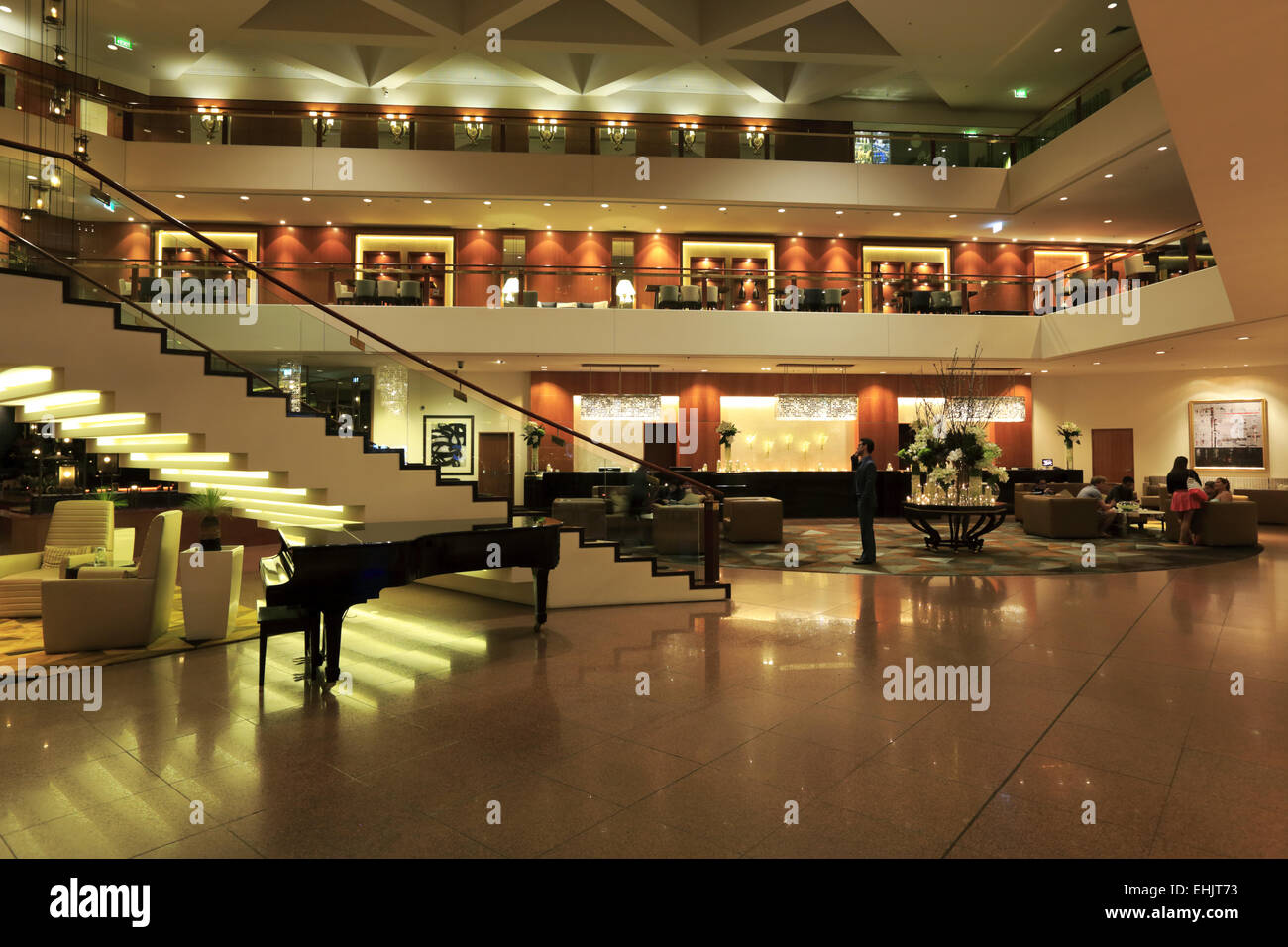 The lobby of Four Seasons Hotel Sydney. Sydney Australia Stock Photo