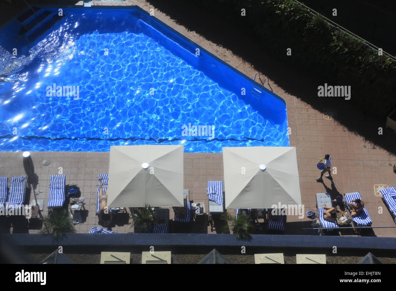 The outdoor swimming pool of Four Seasons Hotel, Sydney, Australia Stock Photo