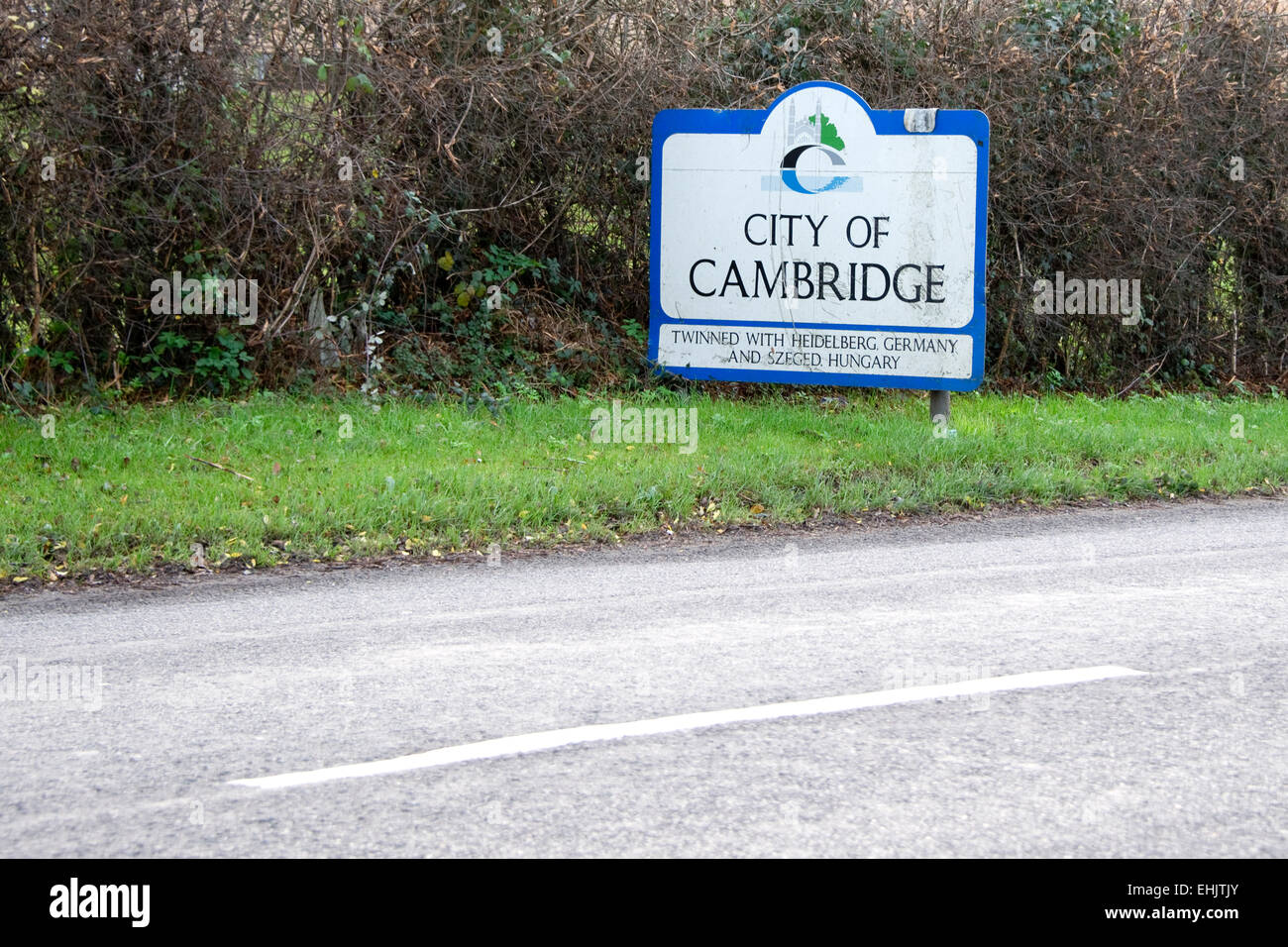 City of Cambridge sign Stock Photo