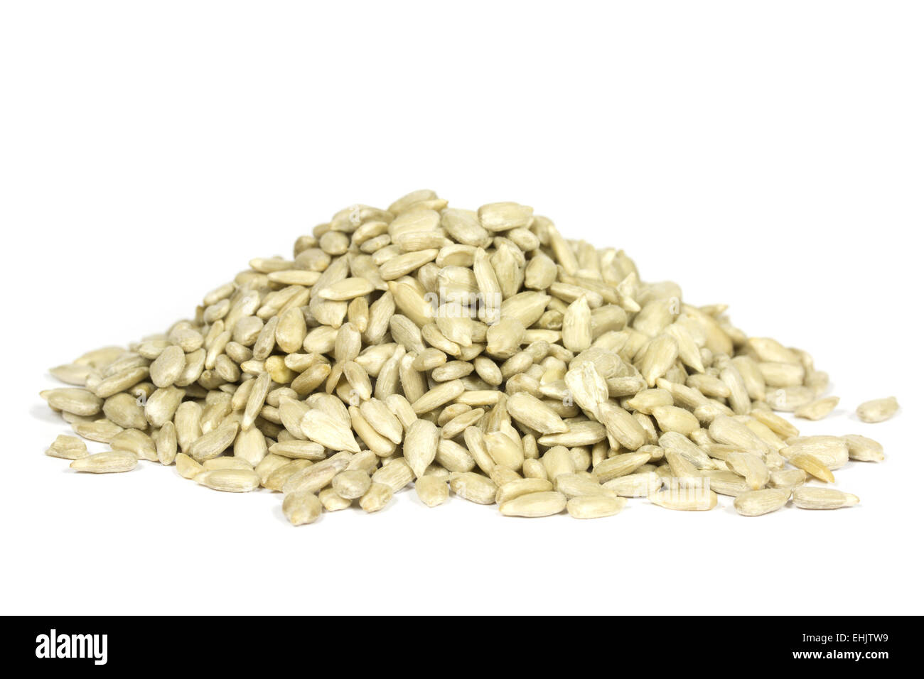 Side view of sunflower seed kernels. Isolated on white Stock Photo Alamy