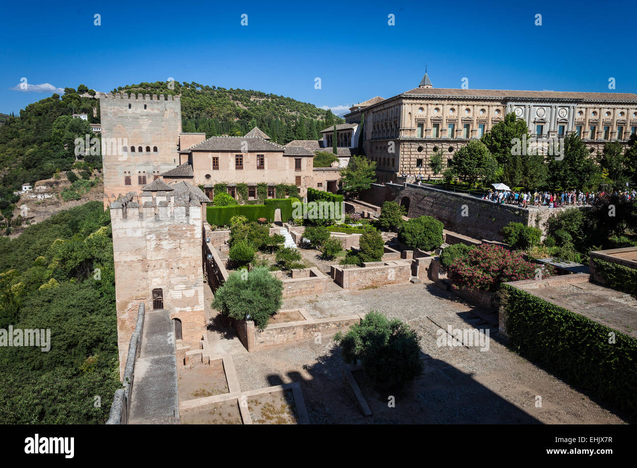 Alhambra palace in Granada Spain Stock Photo