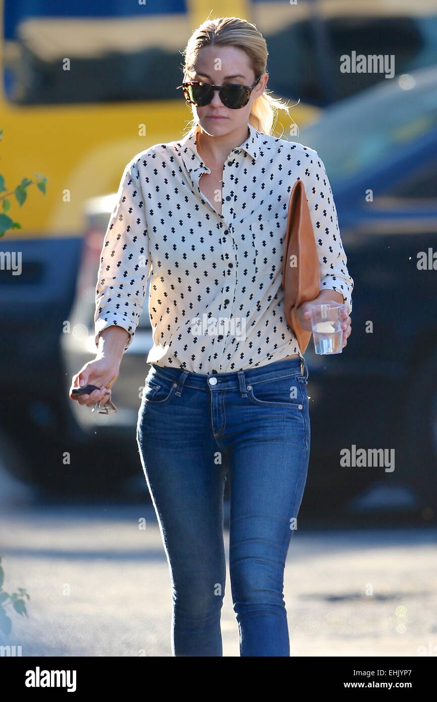Lauren Conrad leaving Kate Somerville skin care in Los Angeles