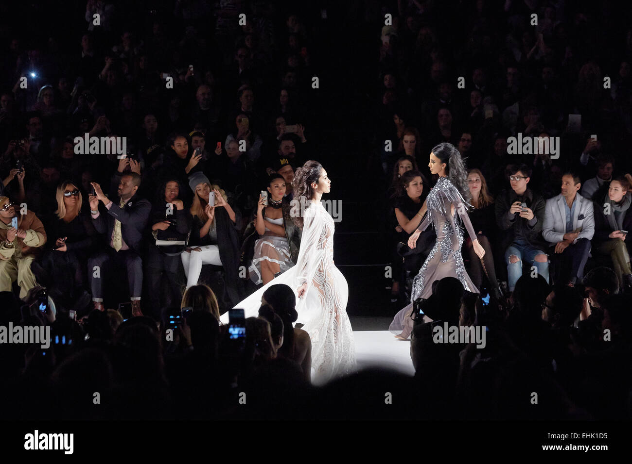 Top model Jasmine Tookes takes to the catwalk wearing a 3 million