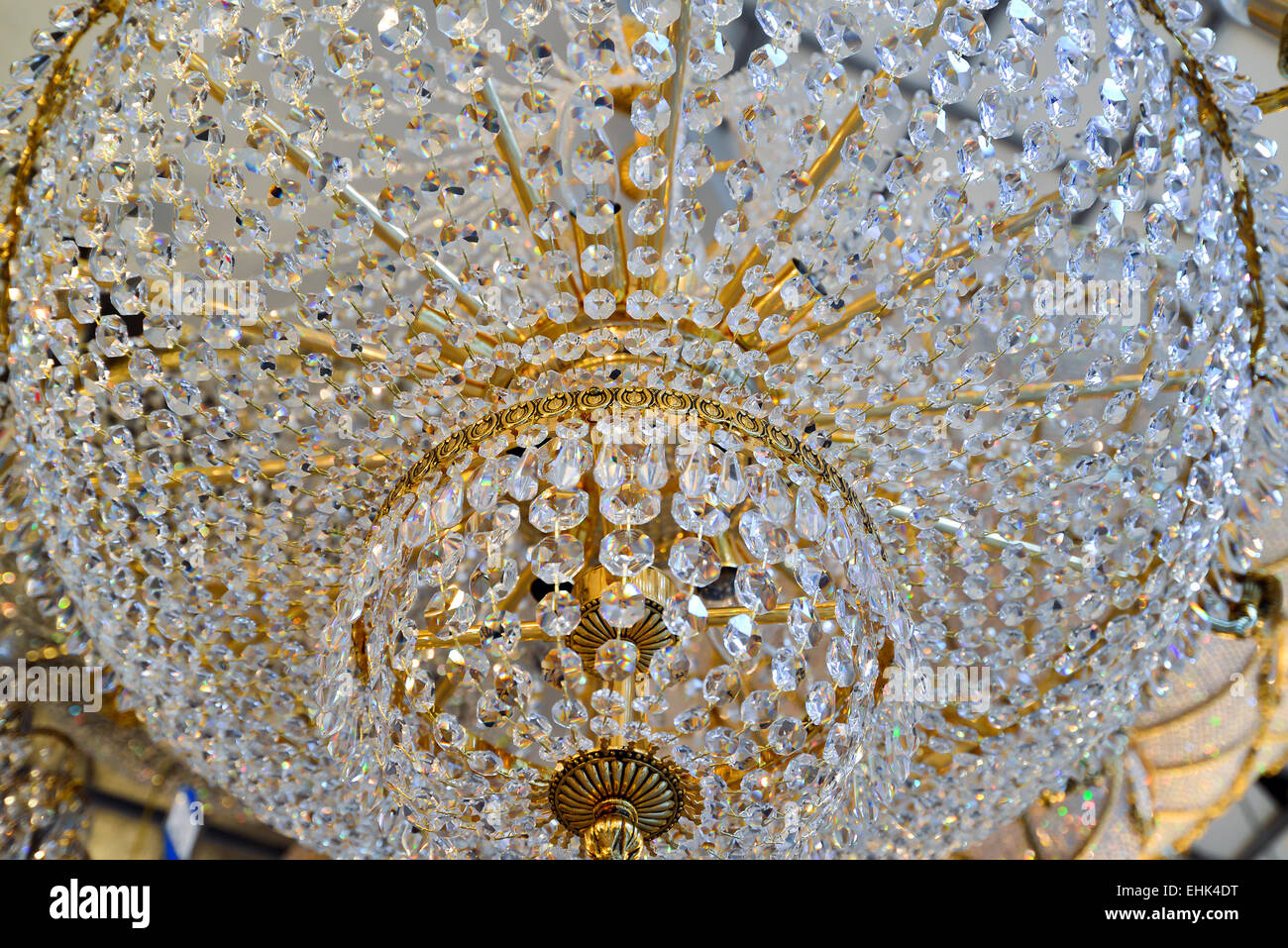 Chandeliers on ceiling in form hi-res stock photography and images - Alamy