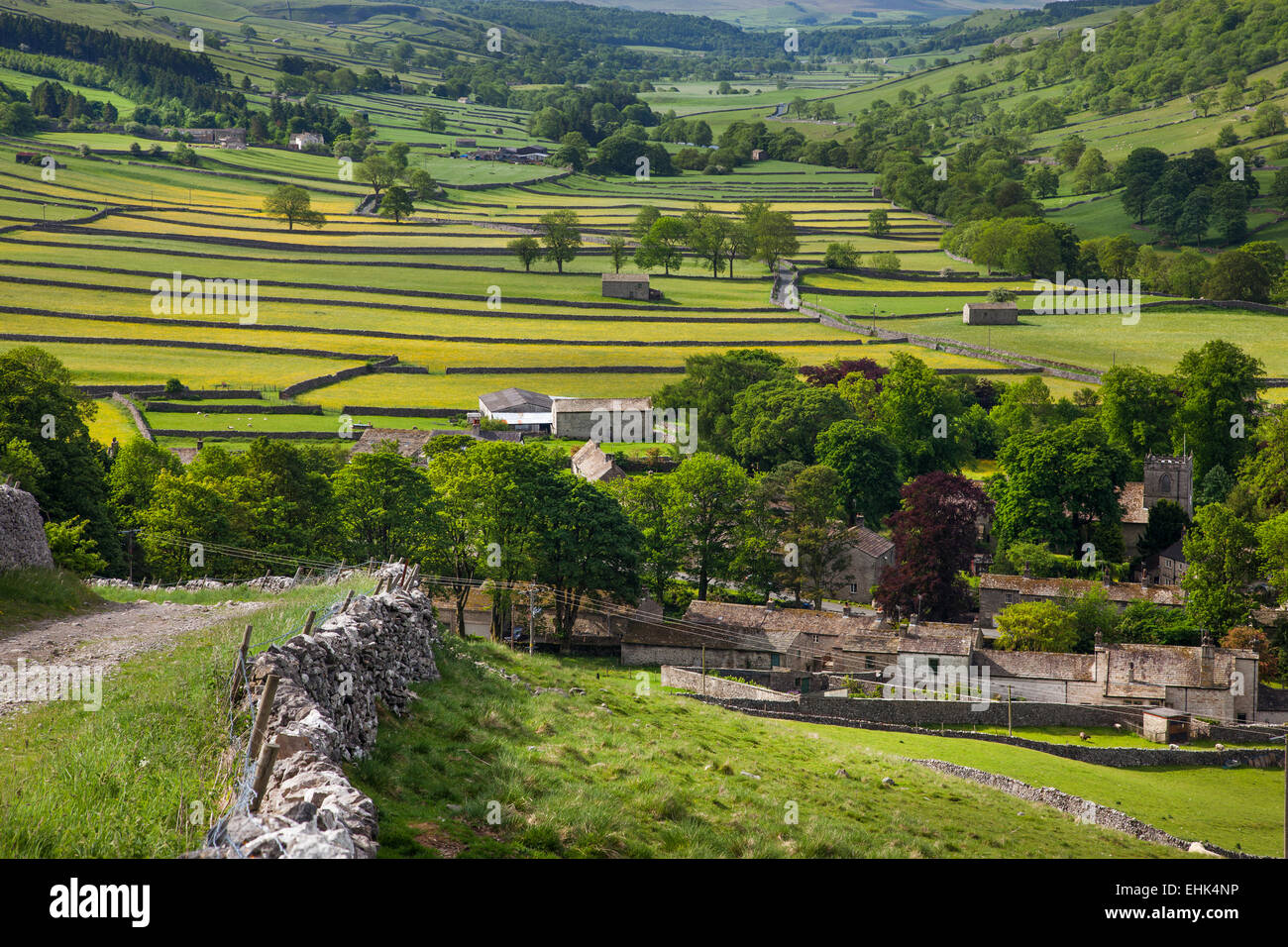 Kettlewell Wharfedale Yorkshire Dales Stock Photo