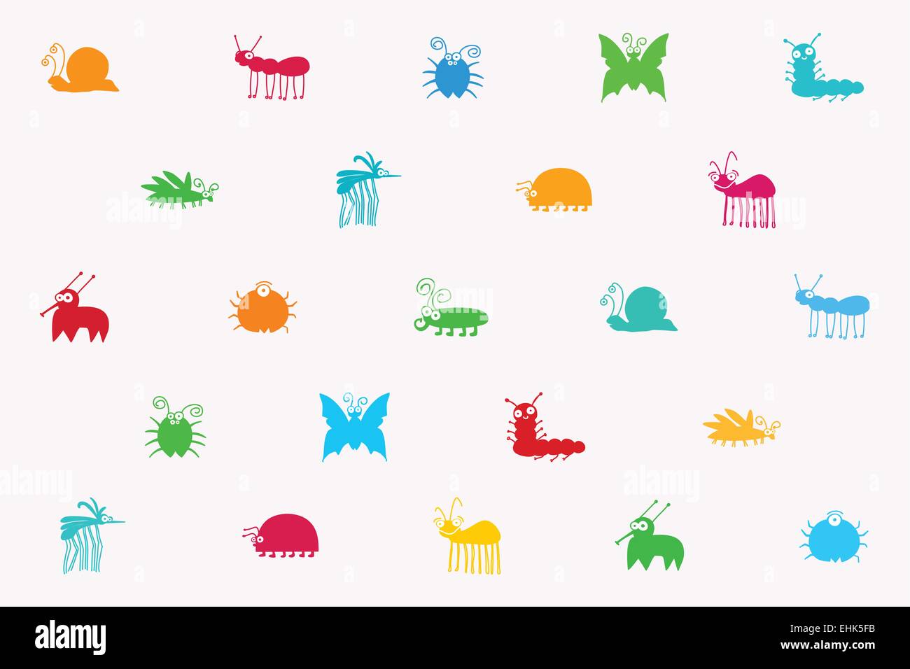 Insects repeating pattern hi-res stock photography and images - Alamy