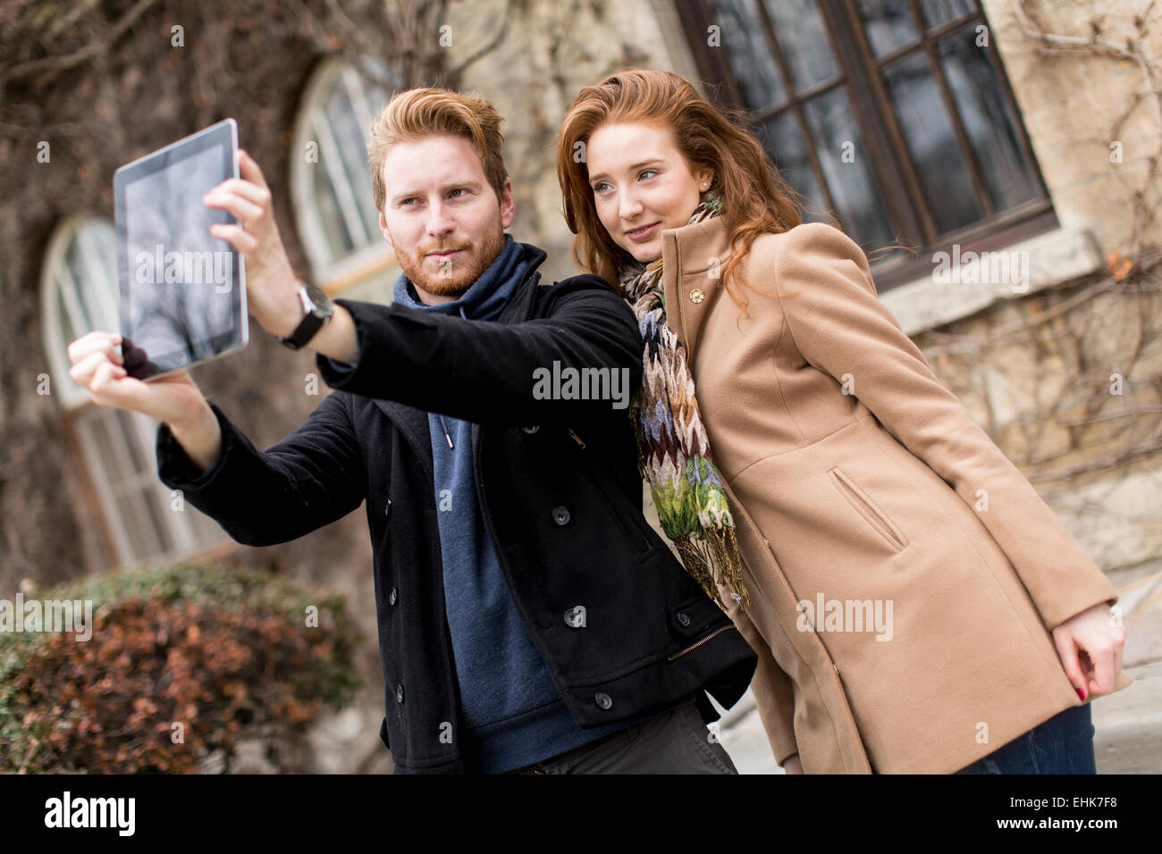 Young attractive couple cute people hi-res stock photography and images ...