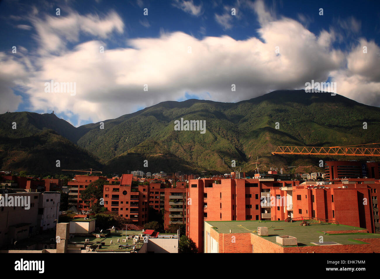 Caracas and mount Avila Stock Photo
