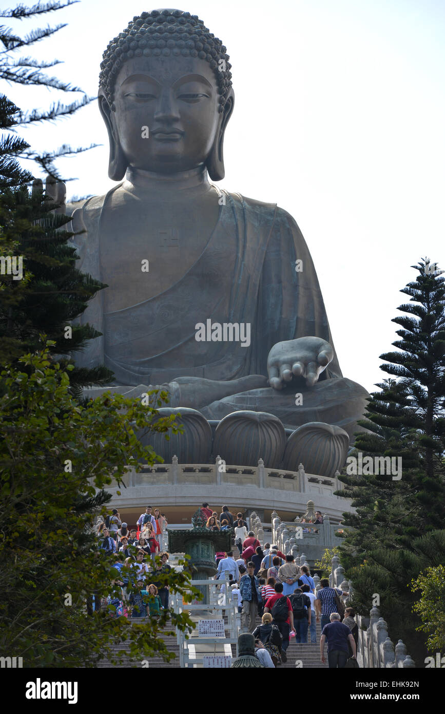 Buddha, Buddhism, China, Hong Kong, Lantau Island Stock Photo