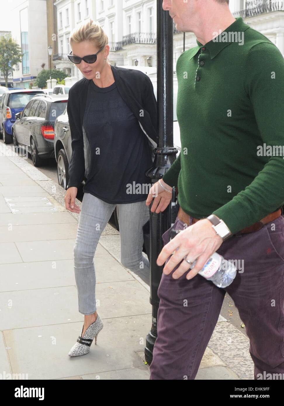 Kate Moss out and about in London Featuring: Kate Moss Where: London, United Kingdom When: 10 Sep 2014 Stock Photo