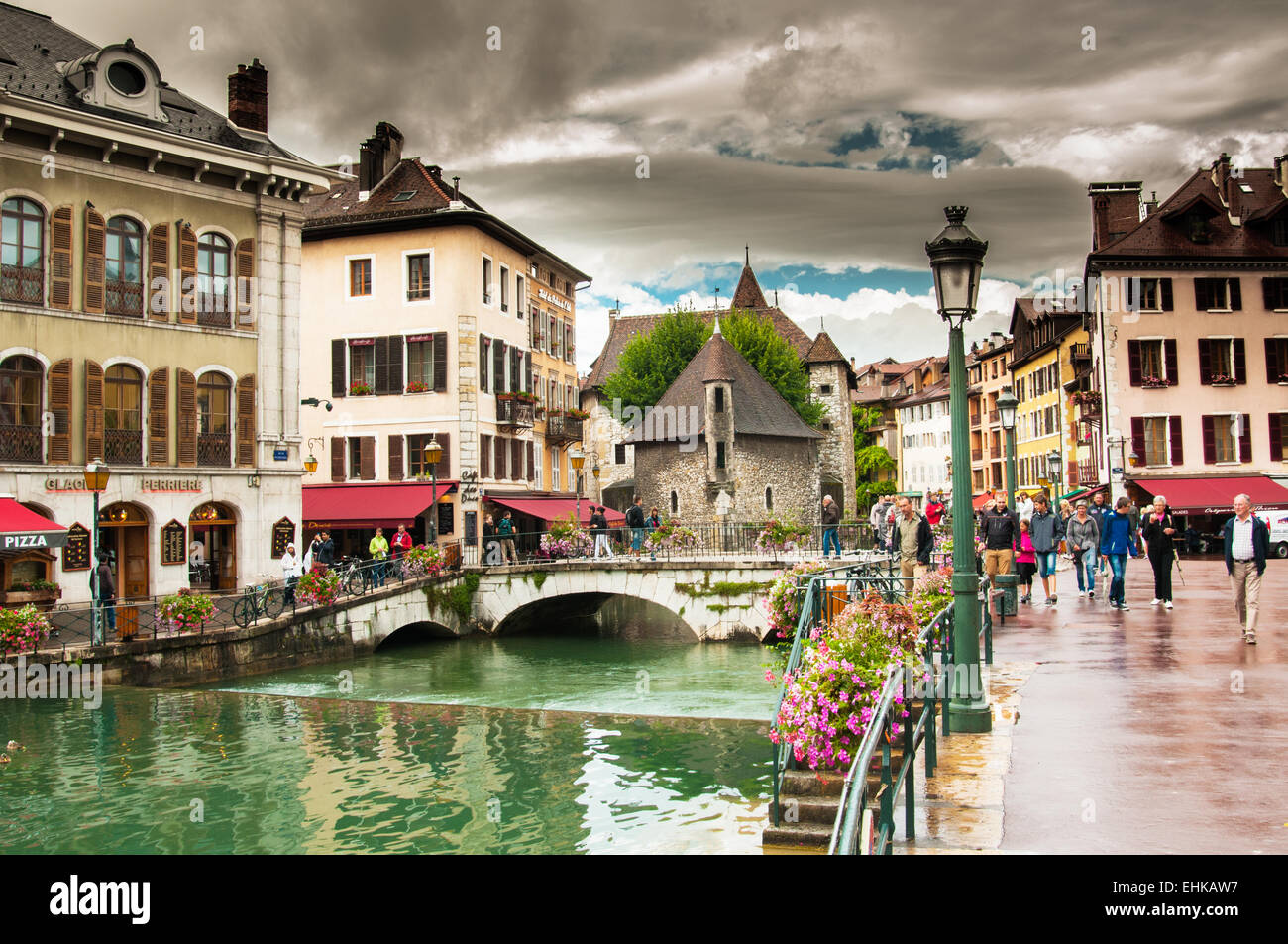 color full  town of  Annecy  France, Europe, ray boswell Stock Photo