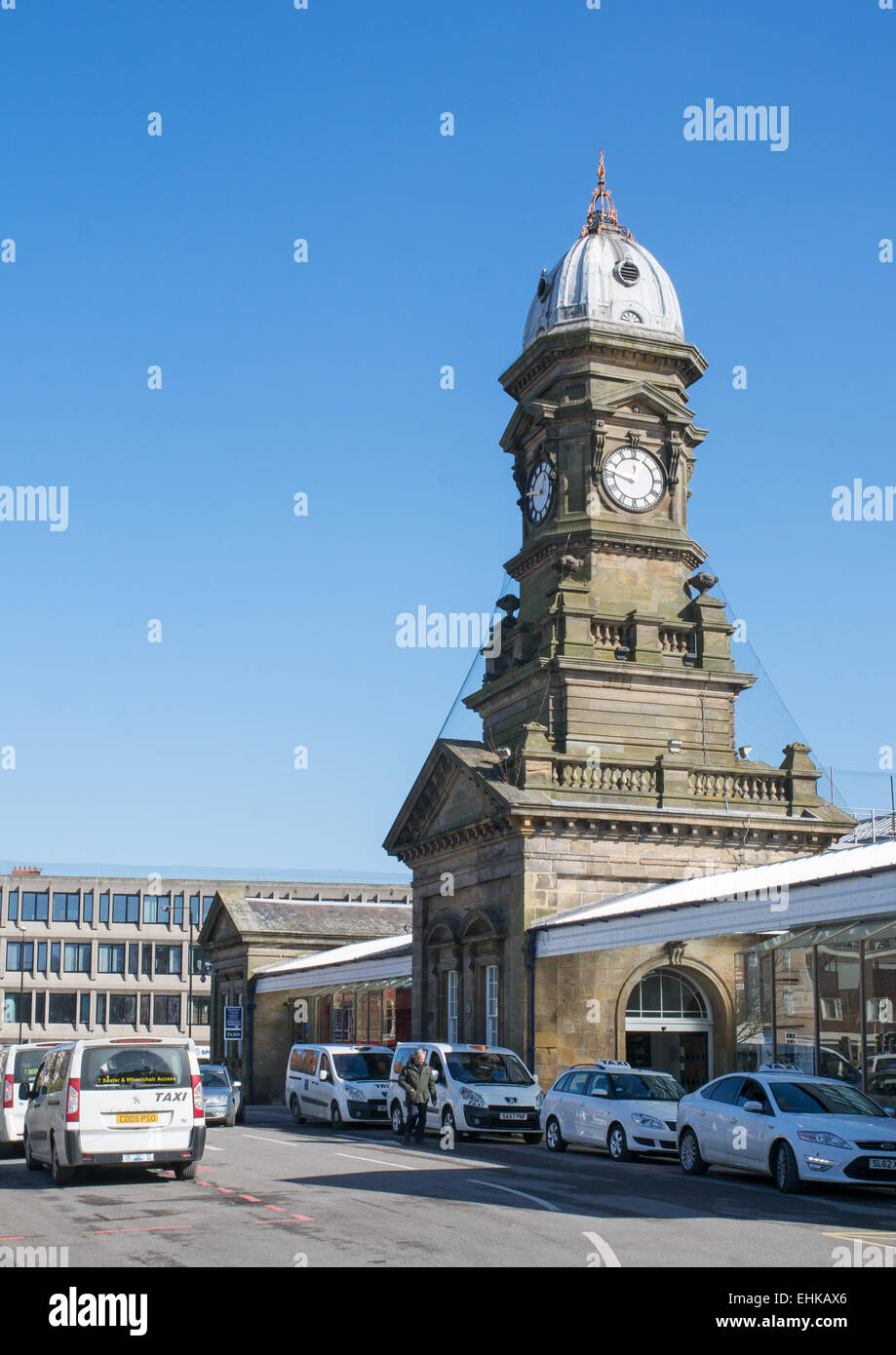 The railway station, Scarborough, North Yorkshire, UK Stock Photo