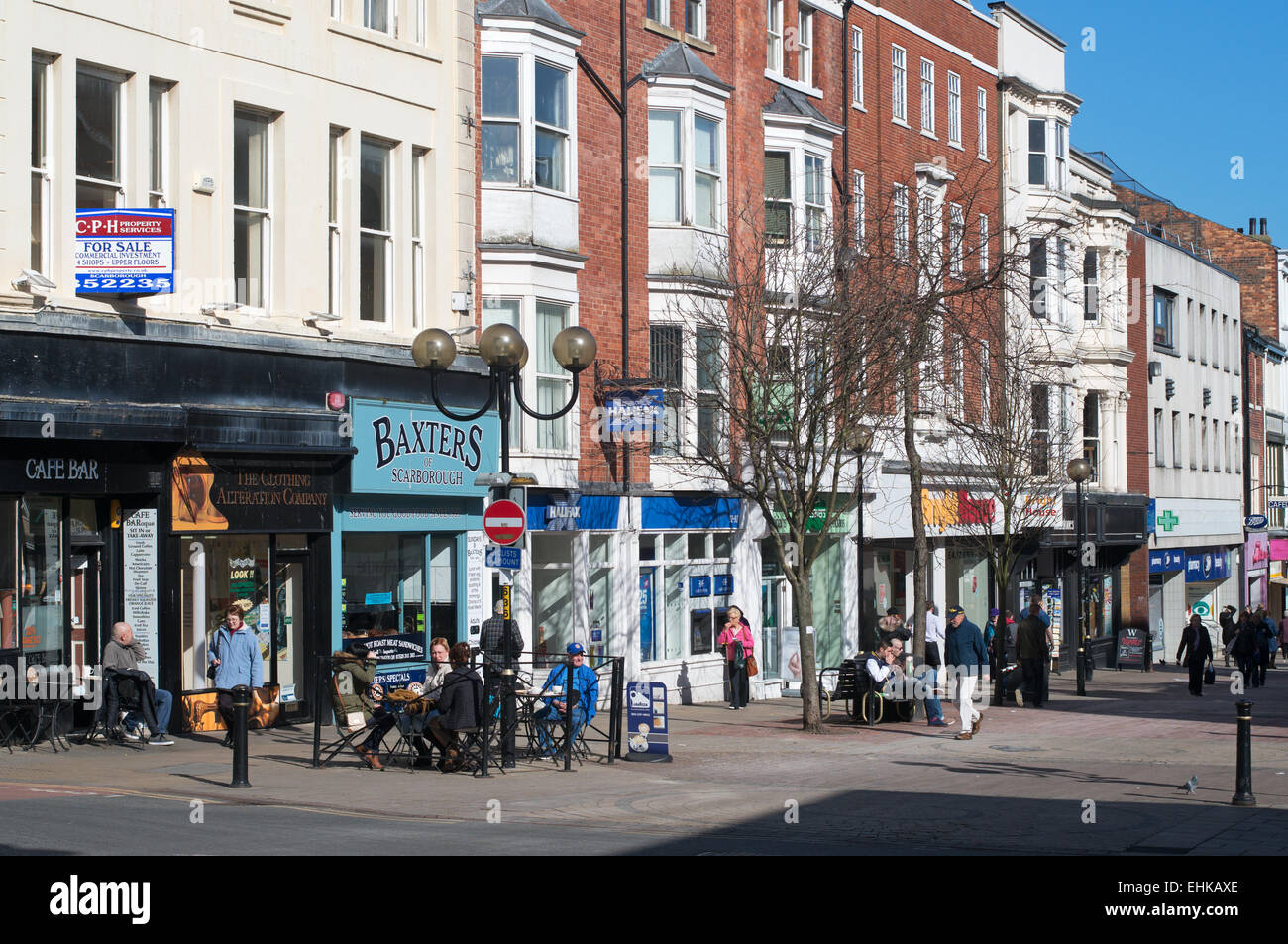 Westborough street Scarborough shopping centre, , North Yorkshire, UK