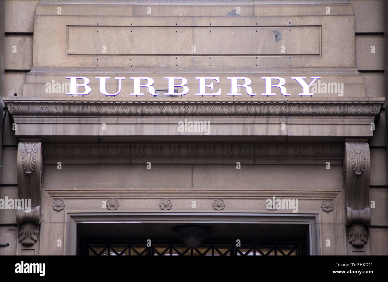 Detail of the Burberry store in Sydney, Australia Stock Photo - Alamy