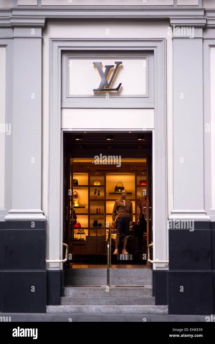 French brand name, Louis Vuitton, handbag store building in Sannomiya,  Kobe. Corner view. A very popular brand in Japan with stores in most towns  Stock Photo - Alamy