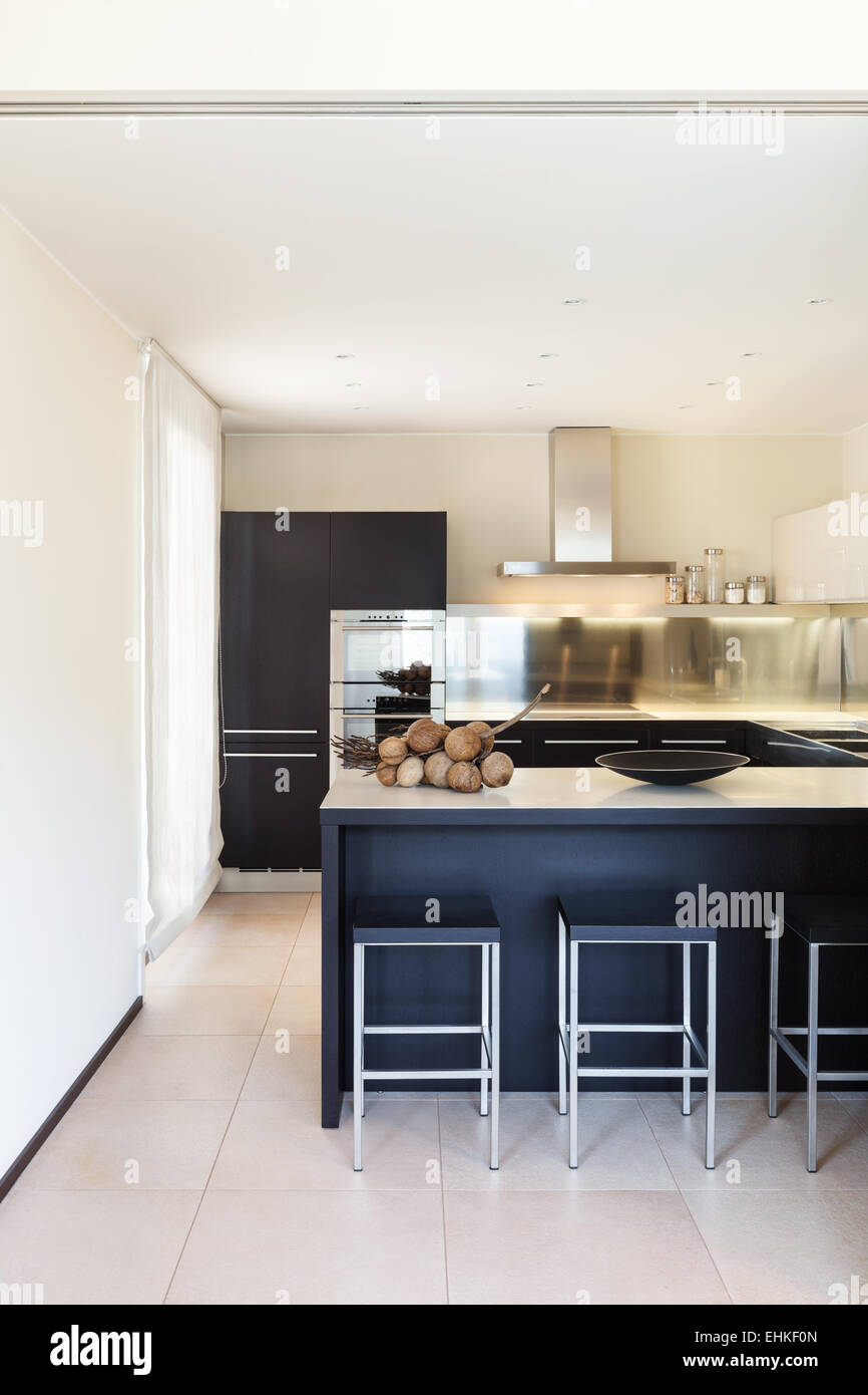 Picture of interior luxury apartment, beautiful modern kitchen Stock Photo - Alamy