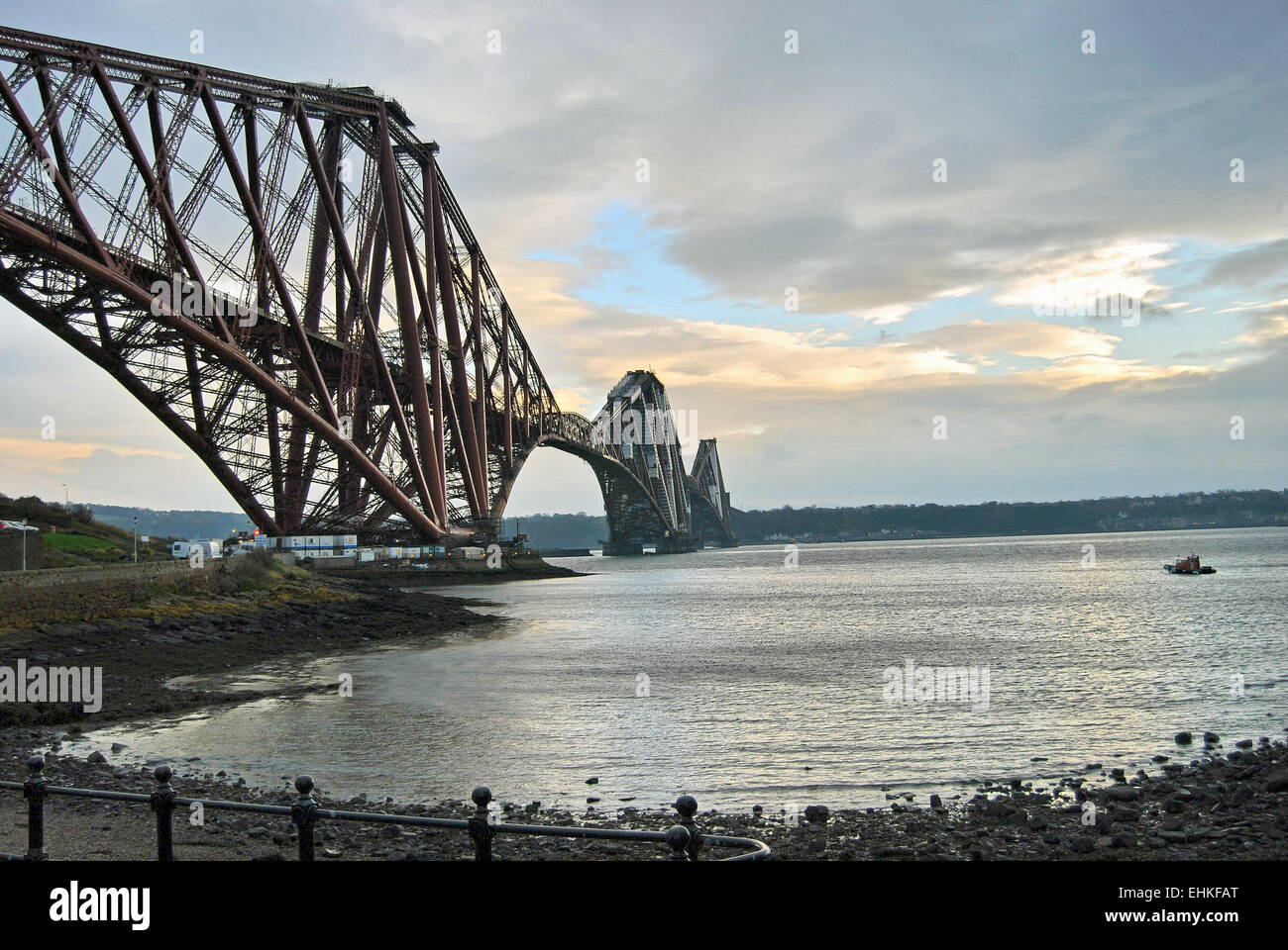 Forth Rail Bridge, Firth of Forth, Scotland, Fife Stock Photo