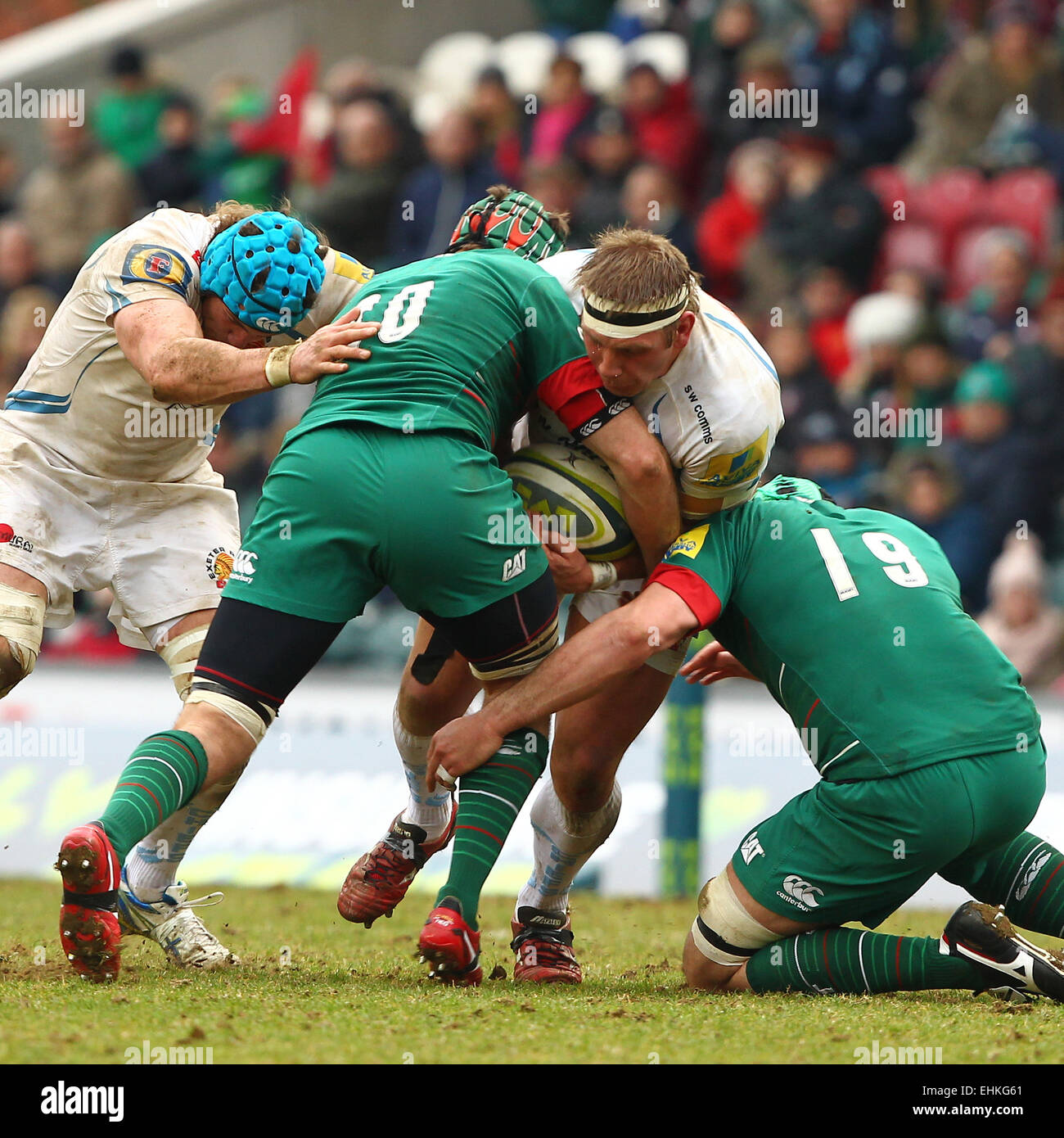 Leicester, UK. 15th Mar, 2015. LV Cup Semi Final. Leicester Tigers ...