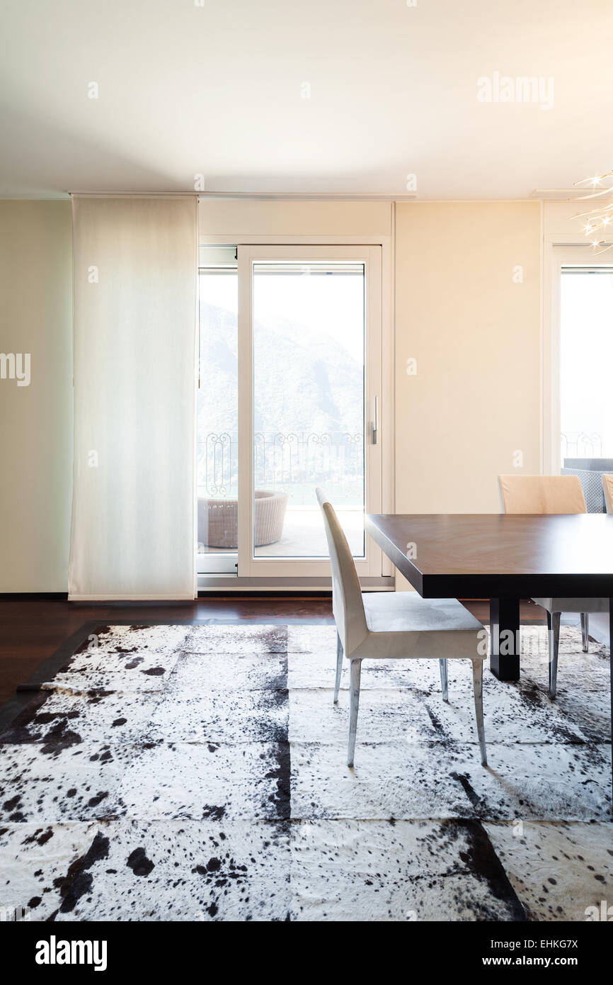 interior luxury apartment, beautiful dining room Stock Photo - Alamy
