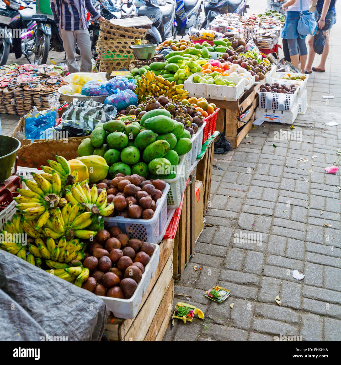 Traditional Fruit Street Market in Ubud City, Bali, Indonesia Stock Photo Alamy