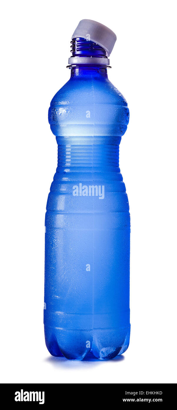 open bottle of water isolated on a white background Stock Photo Alamy
