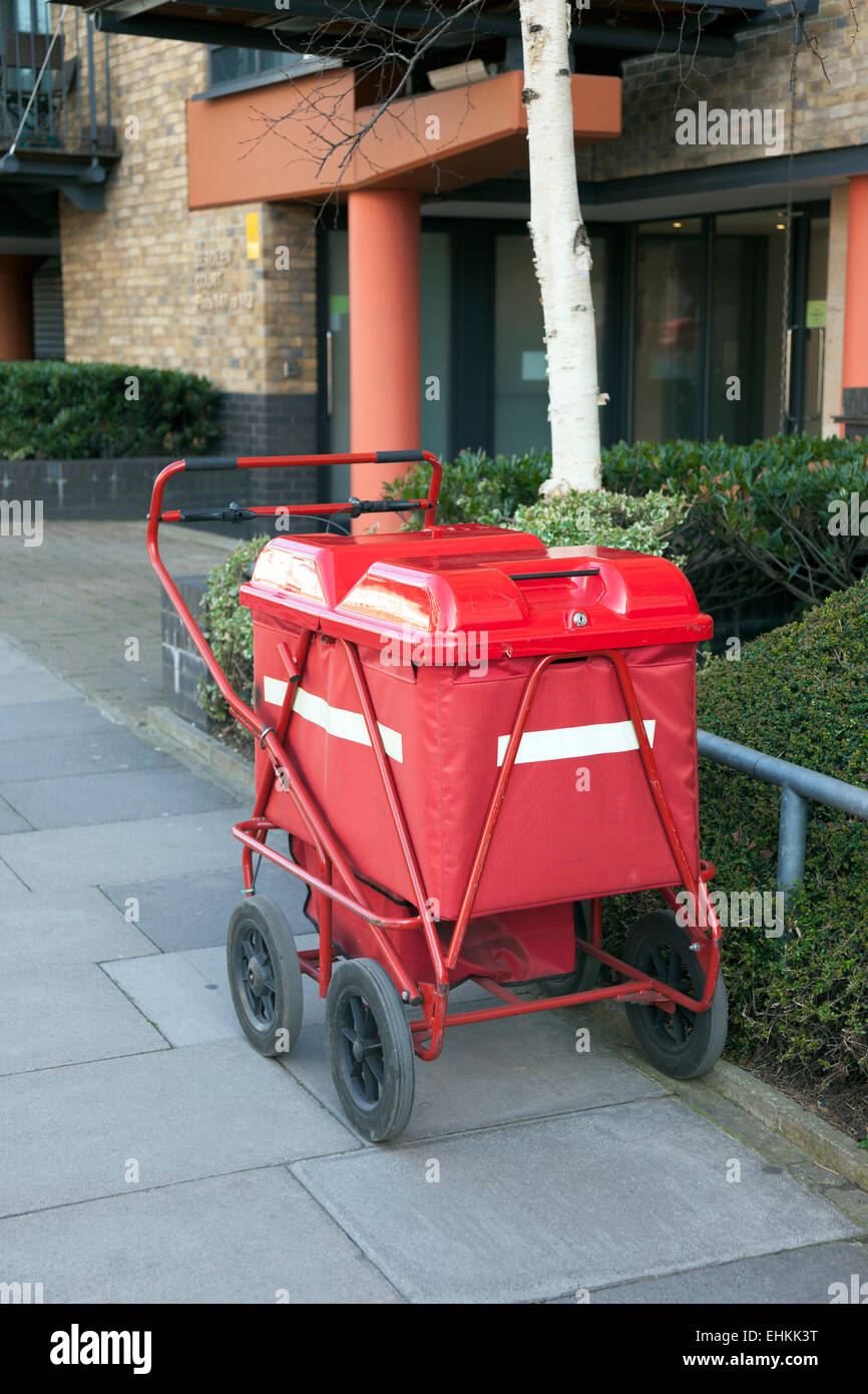 Royal Mail Post Trolley Stock Photo