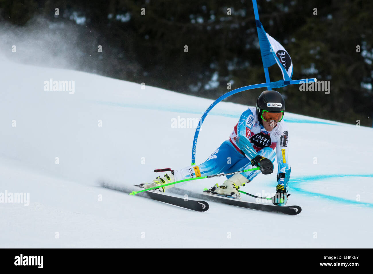 Val Badia, Italy 21 December 2014. LIGETY Ted (Usa) competing in the Audi Fis Alpine Skiing World Cup Men’s Giant Slalom Stock Photo