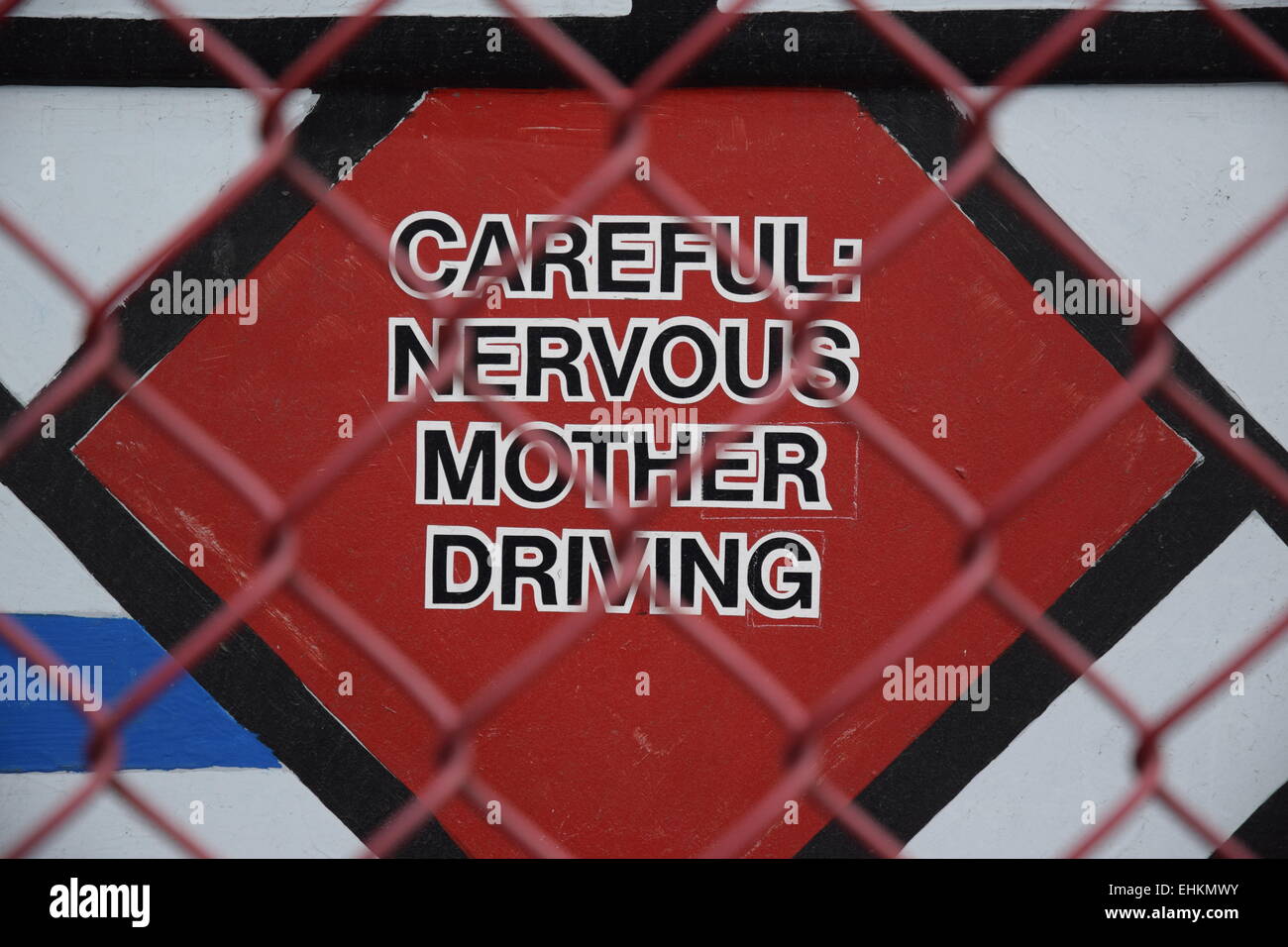 Nervous mother sign. Stock Photo