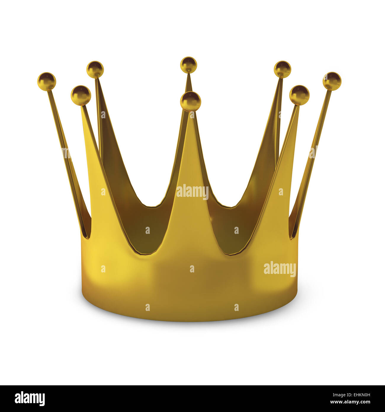 3d render golden crown icon hi-res stock photography and images - Alamy